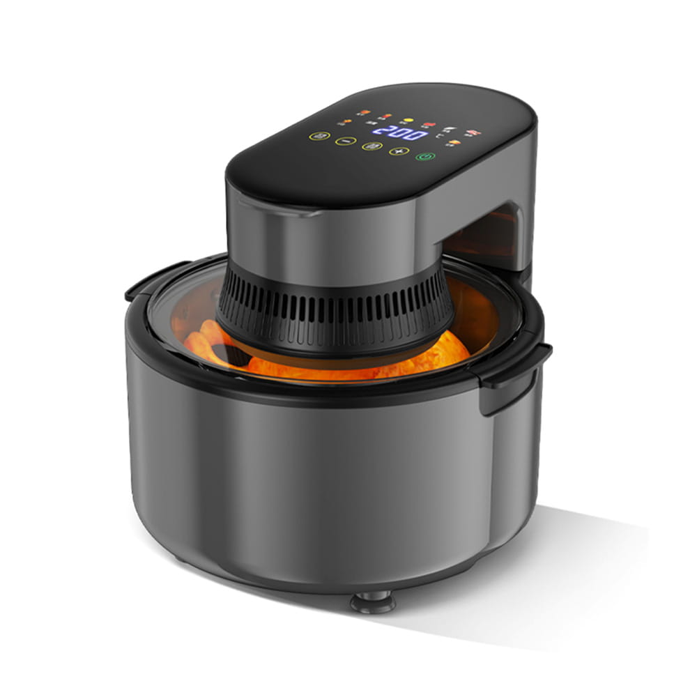 Friteu de aer LCD de bucătărie 5L cu mâner anti-scalare